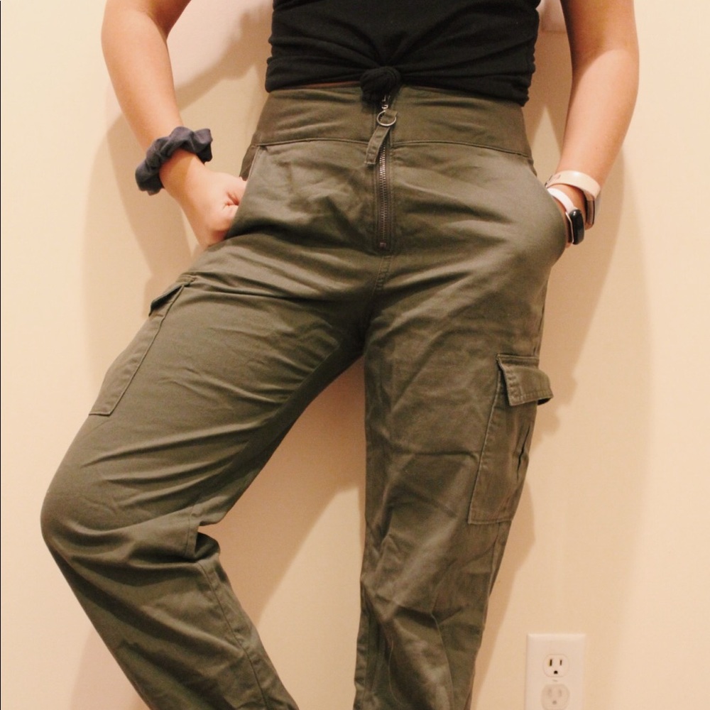 Green army pants